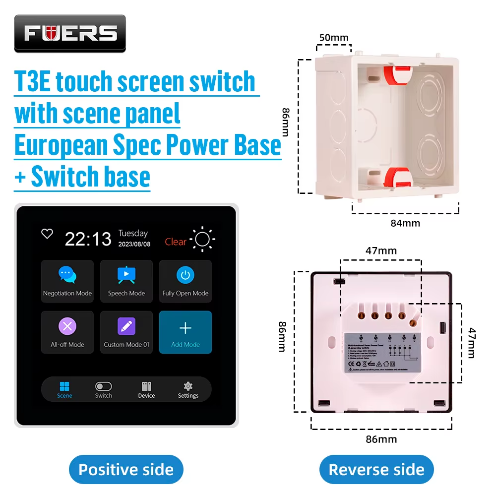FUERS T3E T1E Smart Control Panel Switch Smart Home Automation System Tuya Switc 6B93BC-57