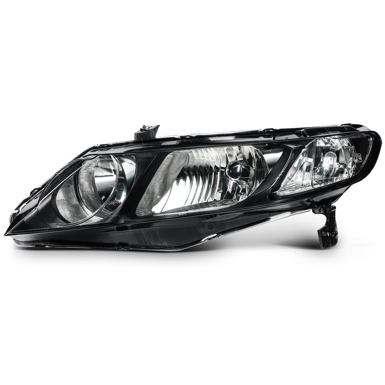 ECCPP Headlights Assembly For Honda Civic 1.8L 2.0L 2006-2011 Pair Kit Black 6B93BC-57