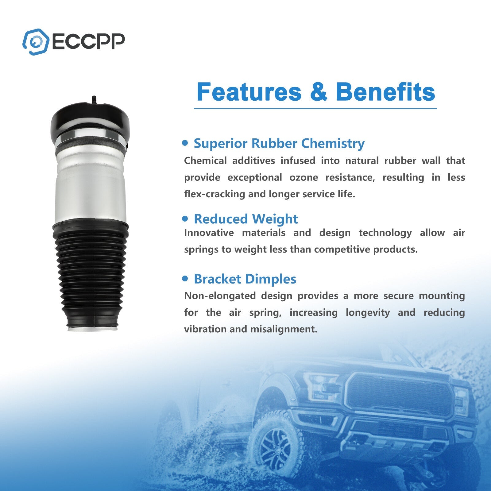 Front L/R  Air Suspension Spring Bag For 2004-2011 Audi A6 C6 S6 Quattro Avant 6B93BC-57