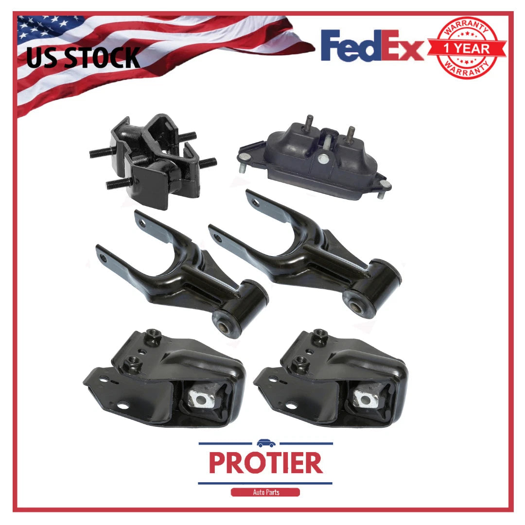 Engine & Trans Mount Set 6PCS for Chevrolet Passenger Car Impala Monte Carlo V6 6B93BC-57