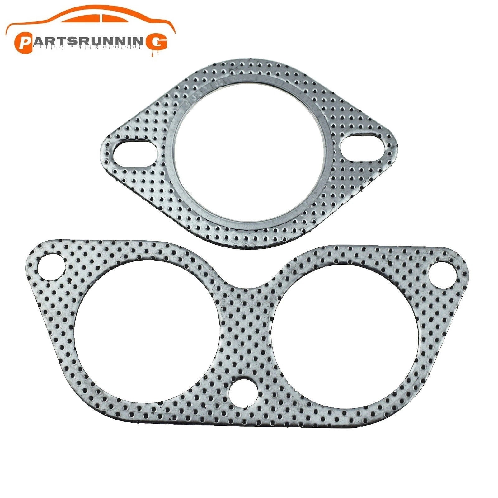 2pcs Exhaust Gasket Flange Cylinder Head Gasket Kit for Lexus IS300 6B93BC-57