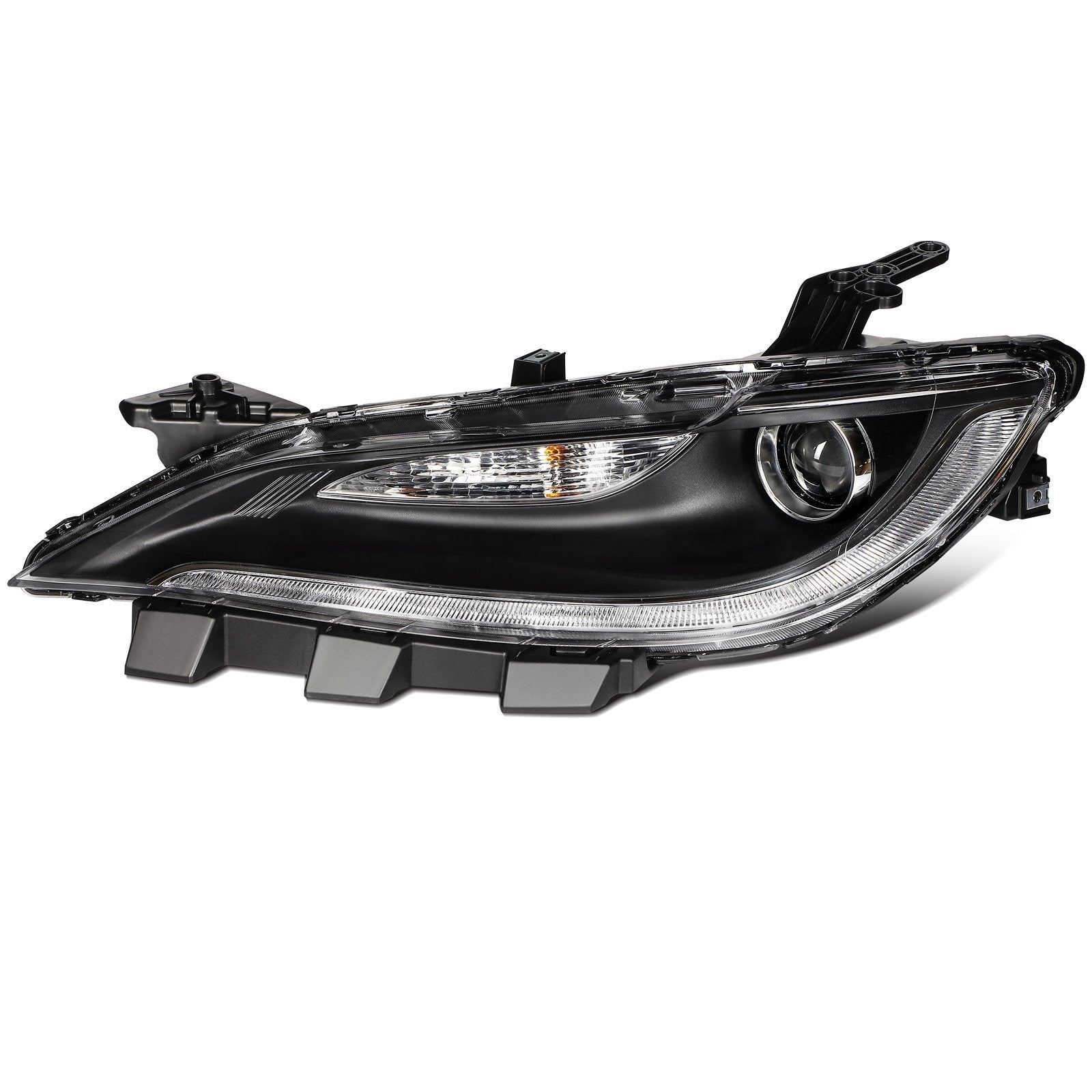 Driver Left Side Headlight Assembly For 2015-2017 Chrysler 200 2.4L 3.6L Black 6B93BC-57