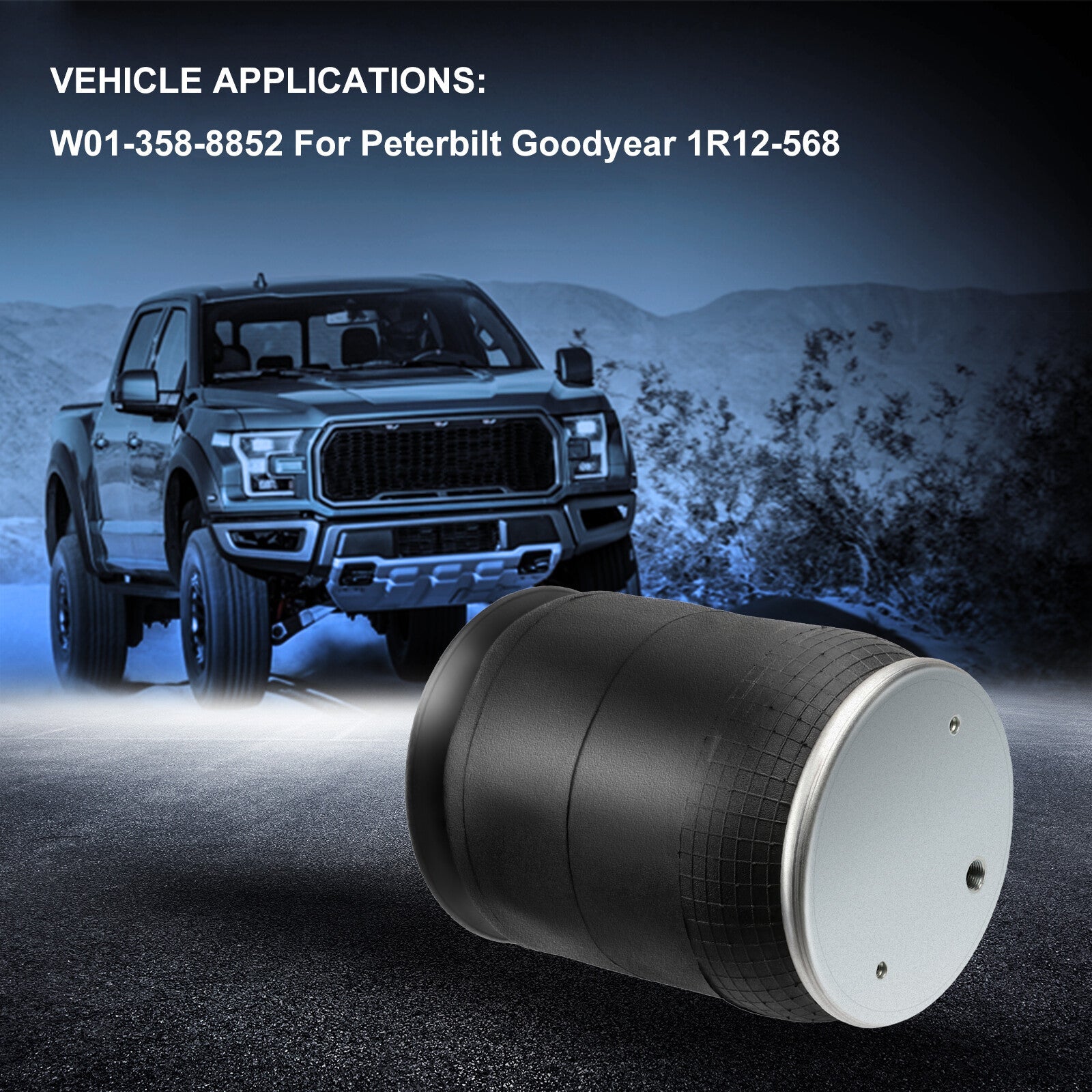 Air Suspension Air Bag W01-358-8852 For Peterbilt Goodyear 1R12-568 6B93BC-57