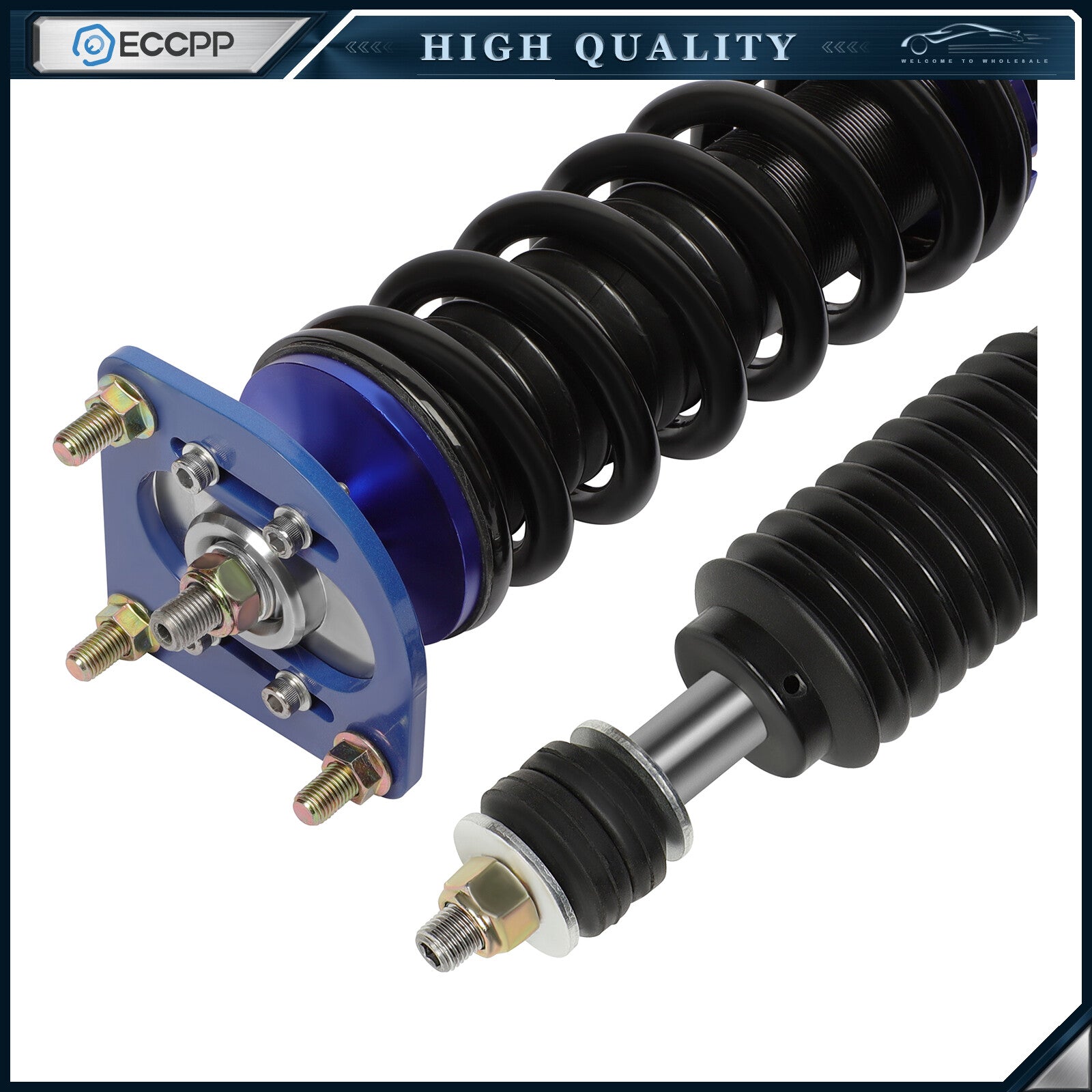 ECCPP For 94-04 Ford Mustang Coilovers Suspension Set Adj. Height Struts Shocks ECCPP