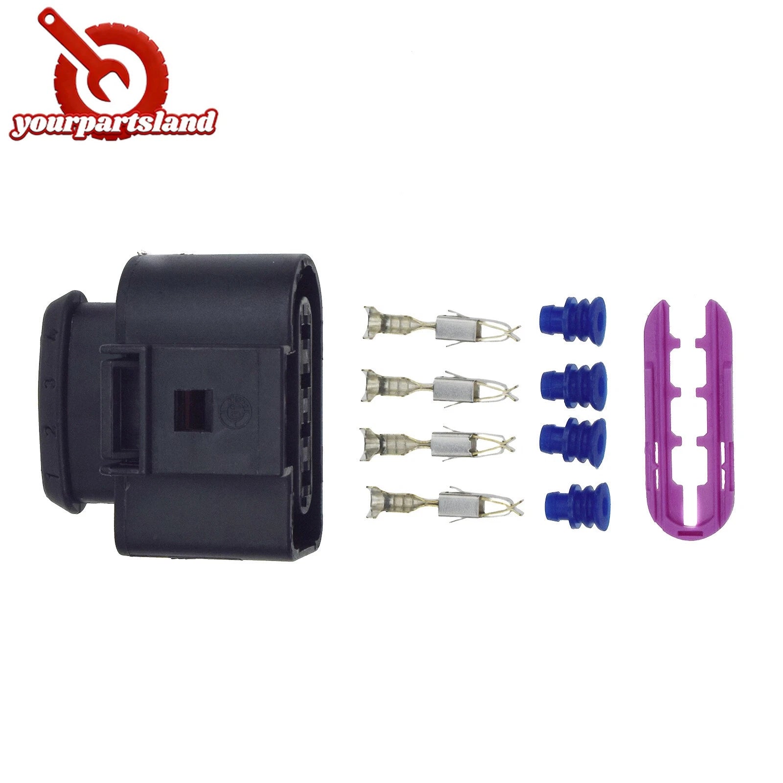 4X Ignition Coil Connector Repair Kit For Audi A4 A6 A8 Passat Jetta 1J0973724 6B93BC-57