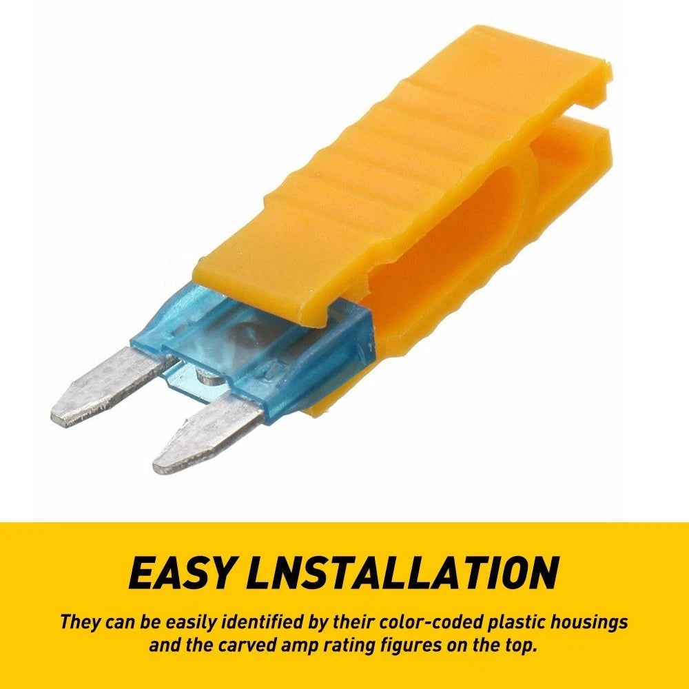 220pcs Micro Low Profile Blade Fuse Mini Assortment Set Fits Car Boat SUV 2-35A 6B93BC-57