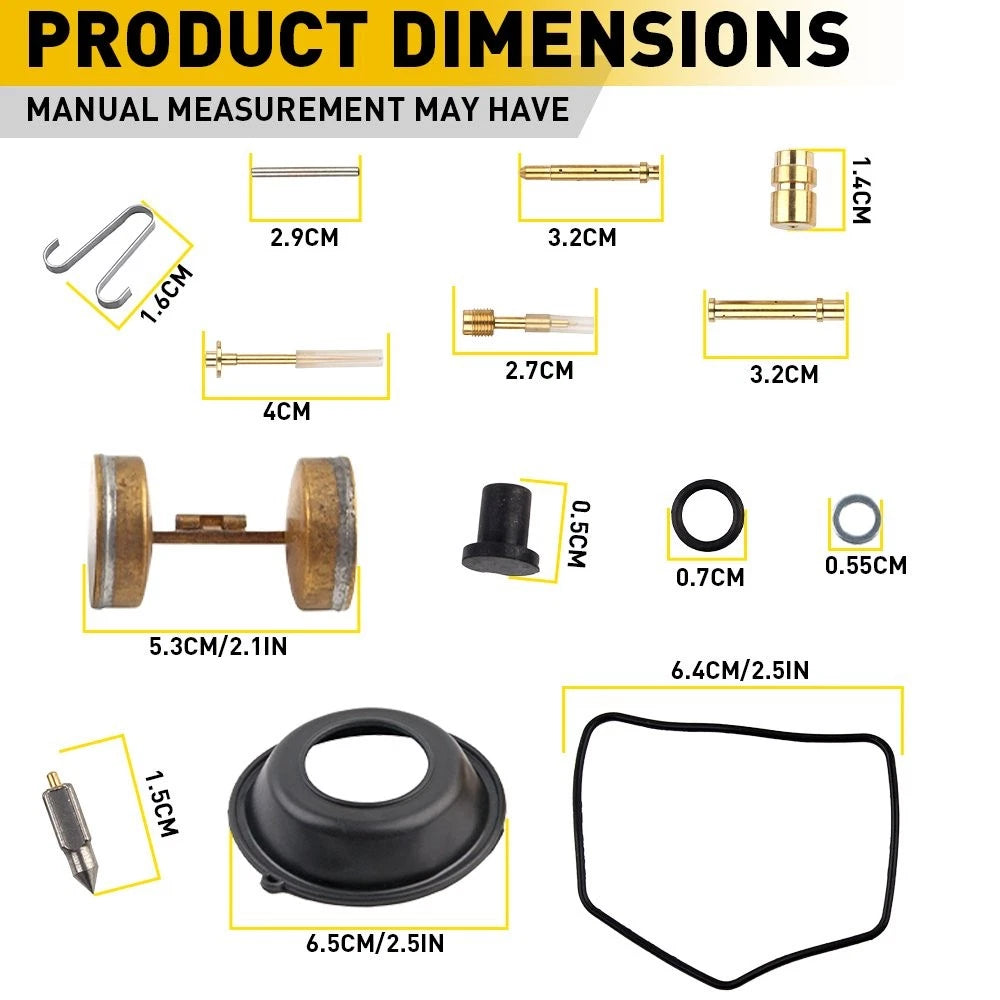 Carburetor Rebuild Kit For Honda CB350 Super Sport /CL350 Scrambler 1968-1972 EA 6B93BC-57
