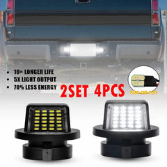 4X LED License Plate Light White For 1999-2016 Ford F-250 F-350 F-450 Super Duty 6B93BC-57