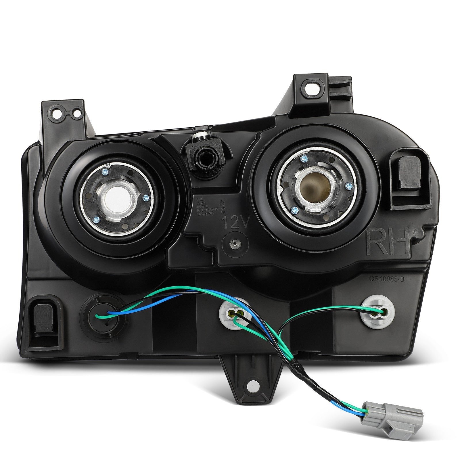 For Chrysler 300 2.7L 3.5L 2005-2010 Black Housing Headlights Assembly Pair 6B93BC-57