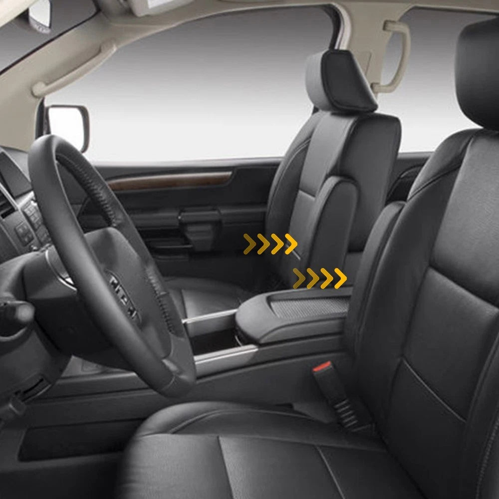 2X For 2004 05-2015 Nissan Armada Titan Leather Front Seat Armrest Trim Cover EA 6B93BC-57