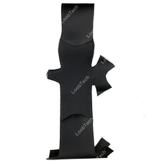 Black Leather Gray Strip Steering Wheel Covers Wrap For Porsche Boxster S 98-04