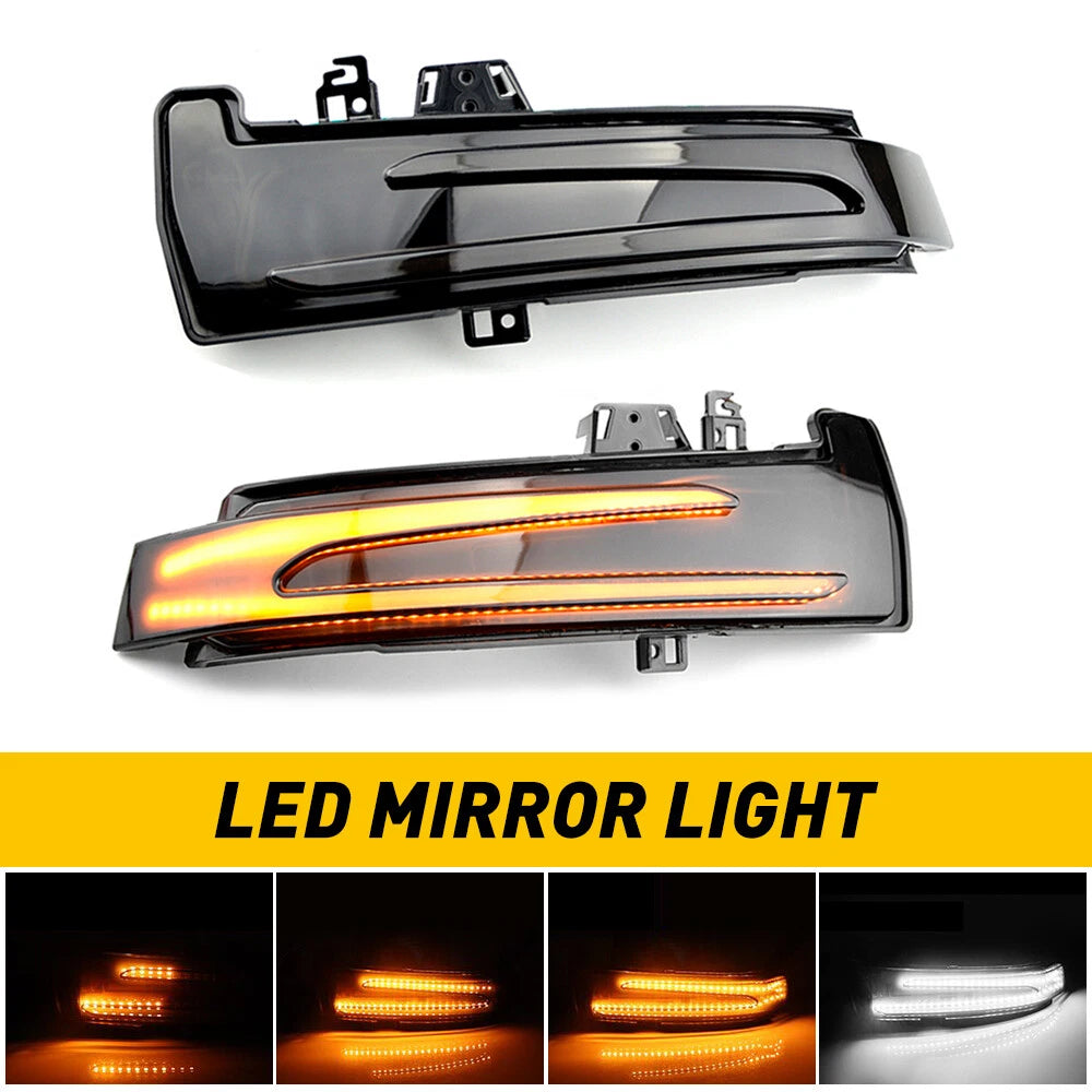 Switchback Side Mirror Light w/Sequential Turn Signal For Benz W204 W212 W221 EA 6B93BC-57