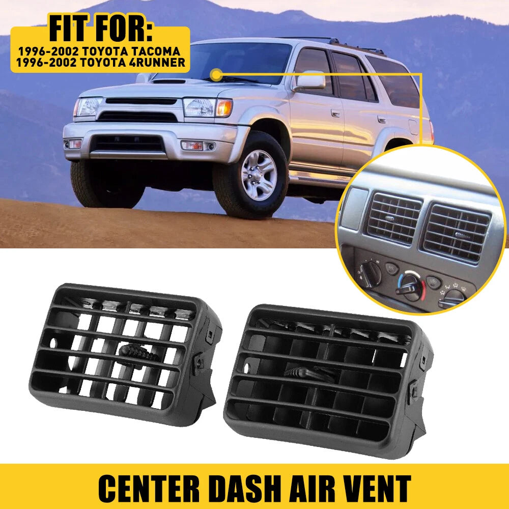 Front Air Grille Center Dash AC Vent Black Fits 1996-2002 Toyota Tacoma 4runner 6B93BC-57