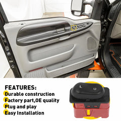 For 97-02 FORD DRIVER POWER DOOR LOCK SWITCH F250 F150 F350 F450 F550 EXPEDITION 6B93BC-57