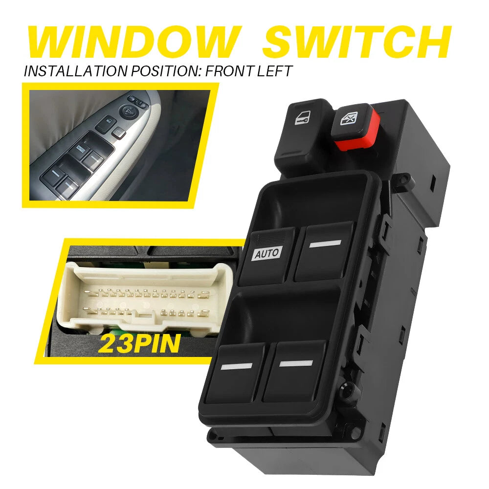 For 2005-2010 Honda Odyssey Driver Power Master Window Control Door Lock Switch 6B93BC-57