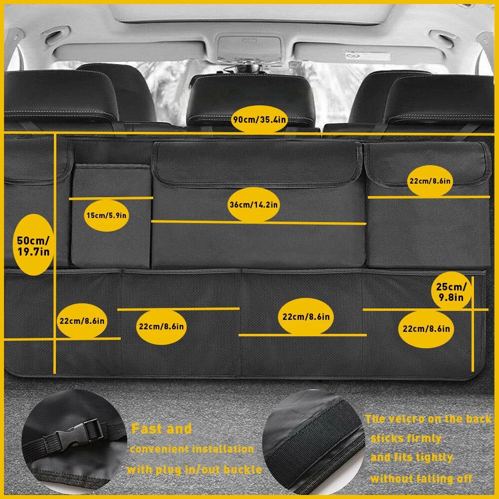 Backseat Trunk Organizer Hanging Car Organizer Trunk Cargo Storage For SUV Truck 6B93BC-57