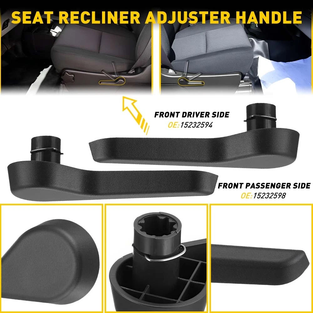 Seat Adjuster Lever Handle LH+RH For 07-14 Chevy Silverado GMC Sierra Yukon USEA 6B93BC-57