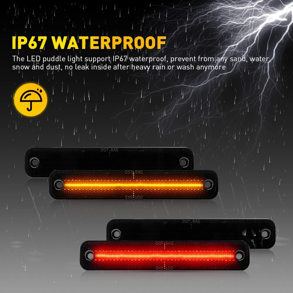Front Rear LED Side Marker Lights For 73-79 Ford Bronco F150 F250 F350 Truck EOA 6B93BC-57