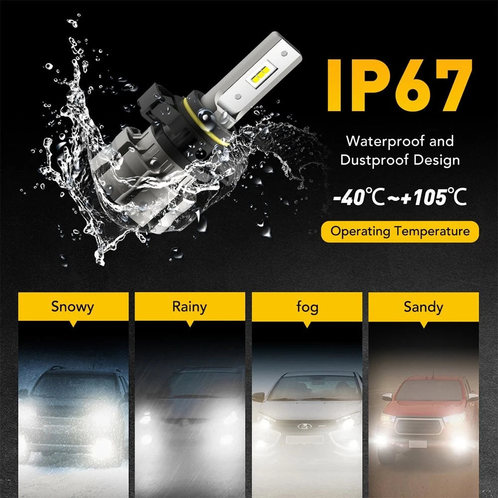 5202 2504 LED Fog Light Bulbs White for 2007-2015 Chevy Silverado 1500 B3F EOA 6B93BC-57