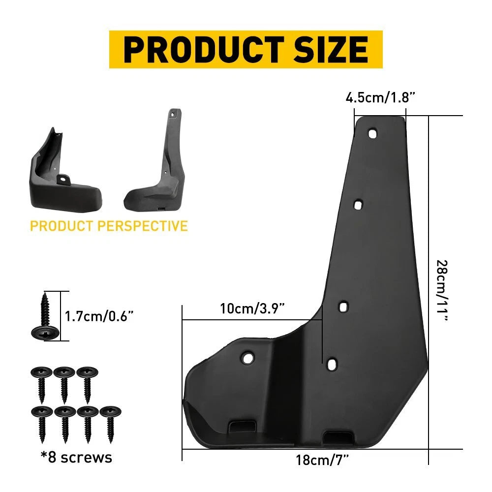 For Honda Civic Hatchback 2017-2021 Hatch Mud Flaps Splash Guards Mudguards Set 6B93BC-57