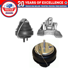 Engine Motor & Trans Mount Set for 1993-1995 Volvo 850 2.3L / 2.4L 3PCS 6B93BC-57