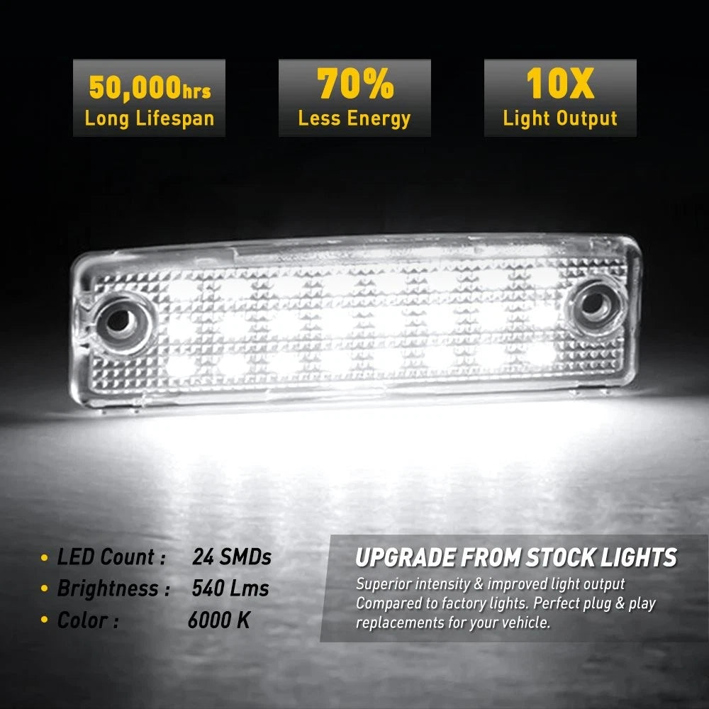 For 96-22 Toyota 4Runner 01-22 Sequoia Bright LED License Plate Tag Light EOA 6B93BC-57