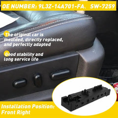 Seat Switch Front Passenger Side SW6556 SW7259 For Ford F150 2009-2017 US 6B93BC-57