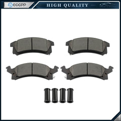 4PCS Front Semi-Metallic Brake Pad For Buick Skylark 1992-1996 Chevrolet Beretta 6B93BC-57