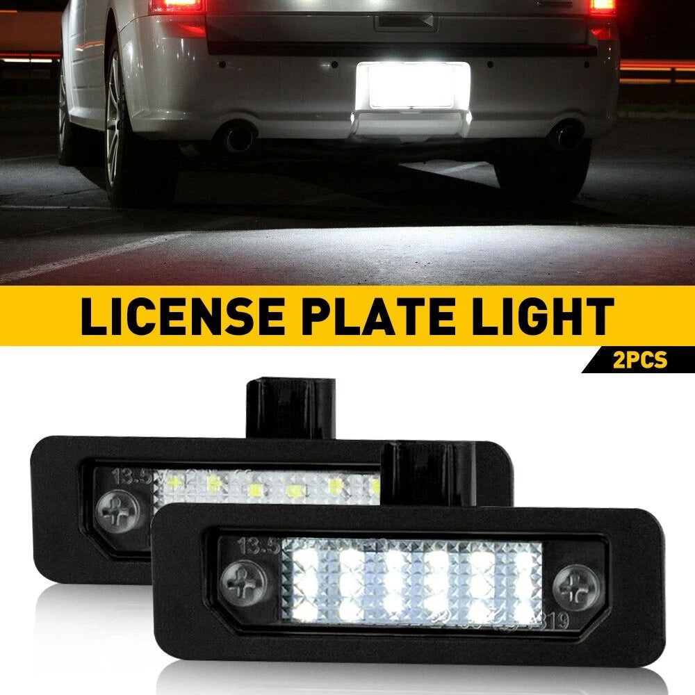 2X LED License Plate Light Tag Lamp 6000K Cool White for Lincoln MKS MKT MKX MKZ 6B93BC-57