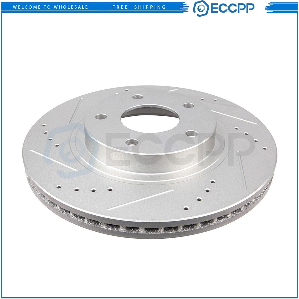 Brake Discs Rotors and Ceramic Pads For Nissan Altima 2002-2006 Front Drill Slot KOEEP