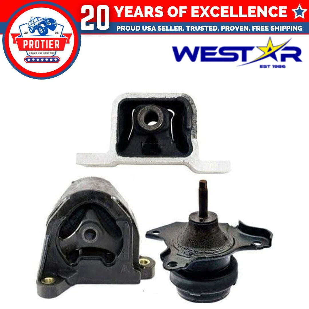 Fits 2003-2006 Honda Element 2.4L Engine Motor Mount Set for AUTO Trans 3PCS : 6B93BC-57