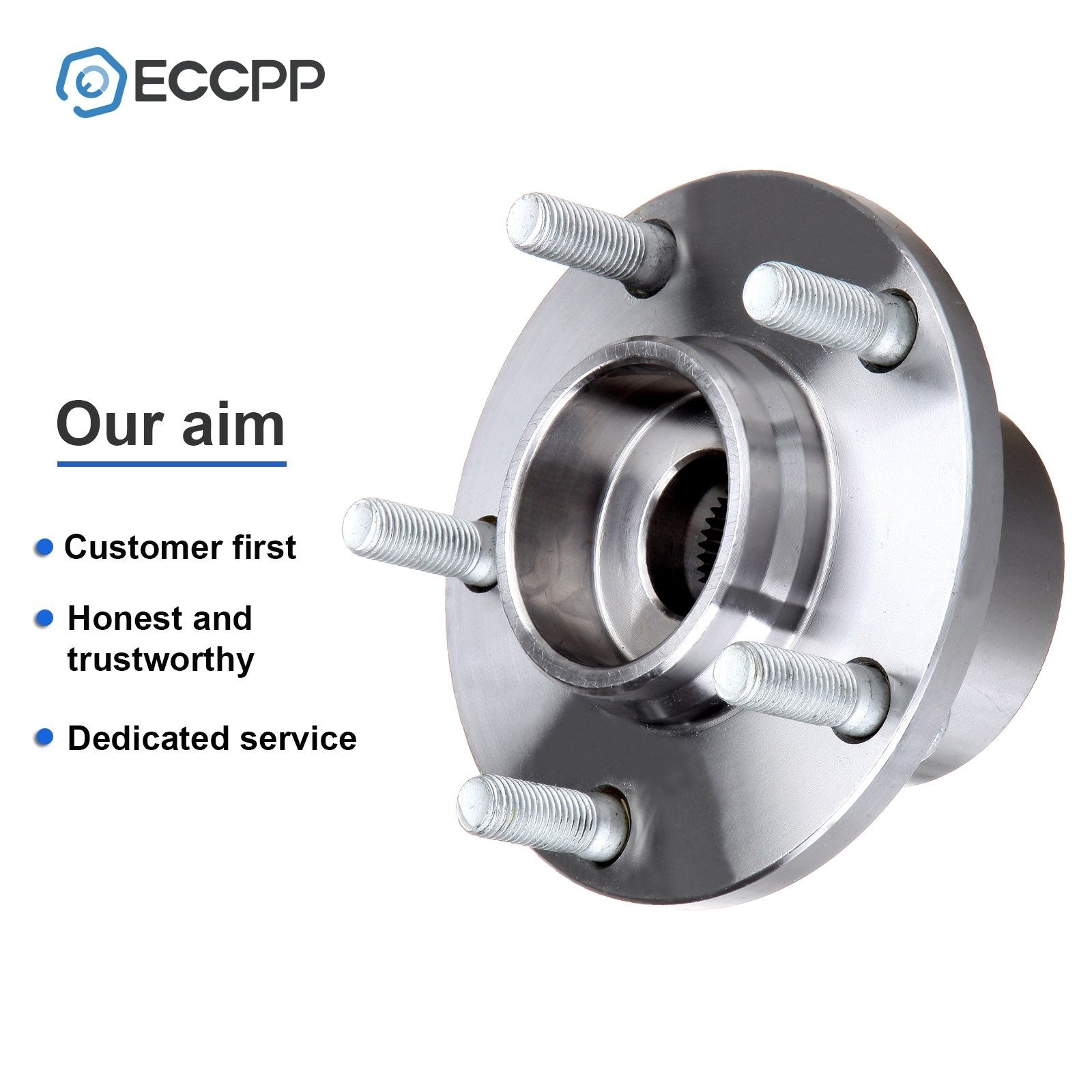 1Pc Wheel Hub Bearing Assembly Front For Mazda 3 Hatchback 5x4.25 Bolt Pattern 6B93BC-57