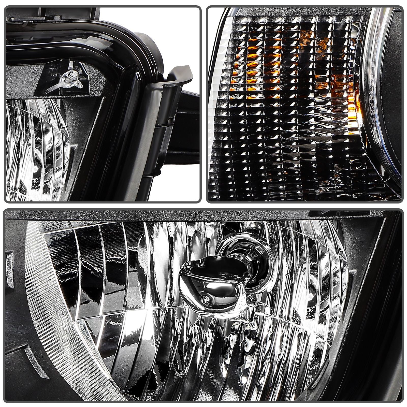 For 2010 2011-2013 Chevy Camaro Black Housing Headlight Assembly Left Side 6B93BC-57