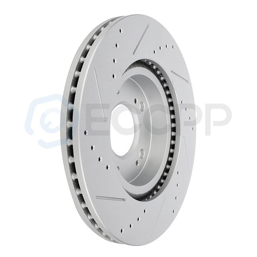 Front Drilled Slotted Rotors for Compass Patriot MK Avenger Caliber 200 Sebring 6B93BC-57