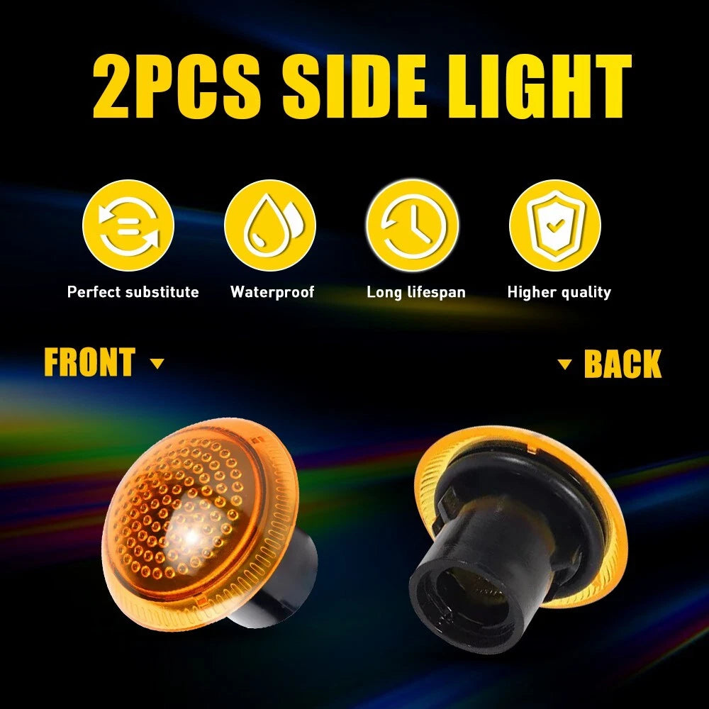 Side Marker Turn Signal Light Housing For Ford Transit Connect 2010-21 Amber EOA 6B93BC-57