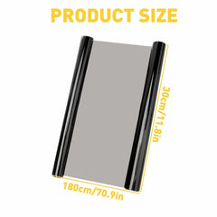Matte Black Taillight Headlight Car Fog Light Sticker Vinyl Tint Film 12" x 72" 6B93BC-57