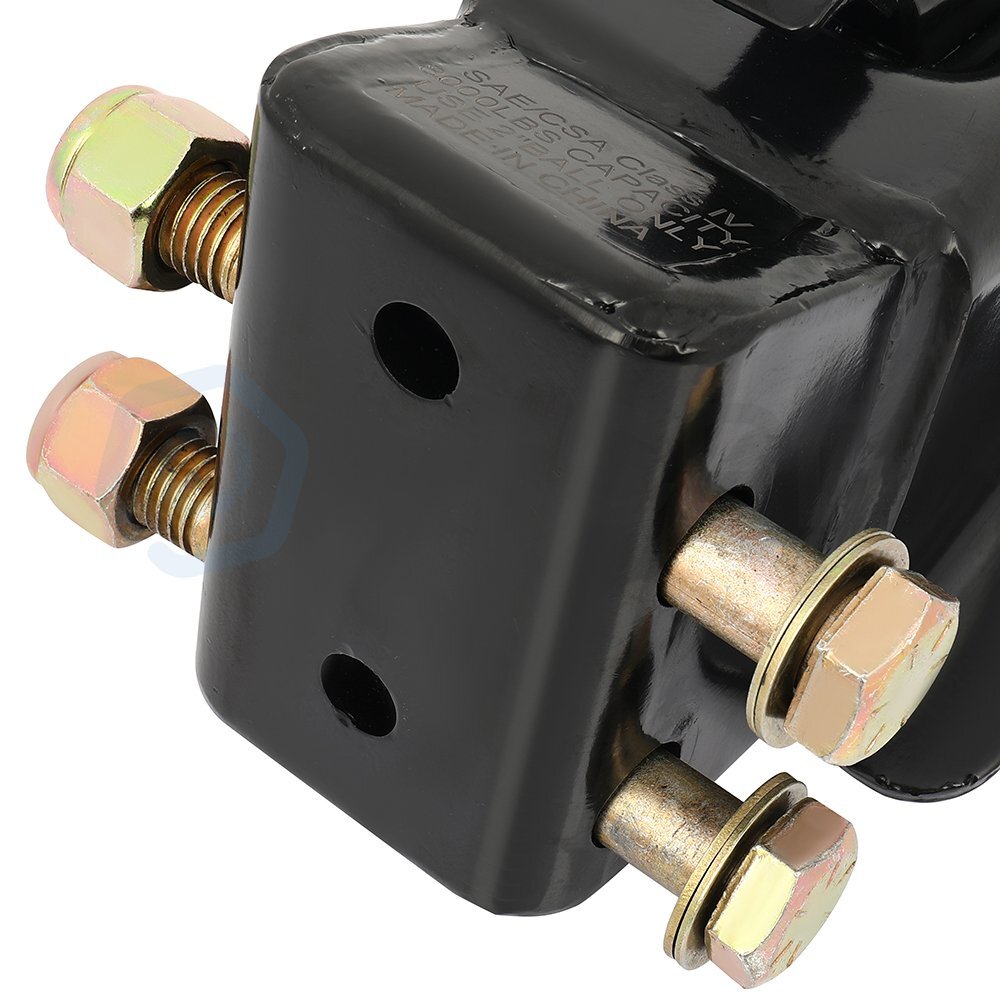 High Quality 2" Ball Adjustable Coupler Black 8000LBS 6B93BC-57