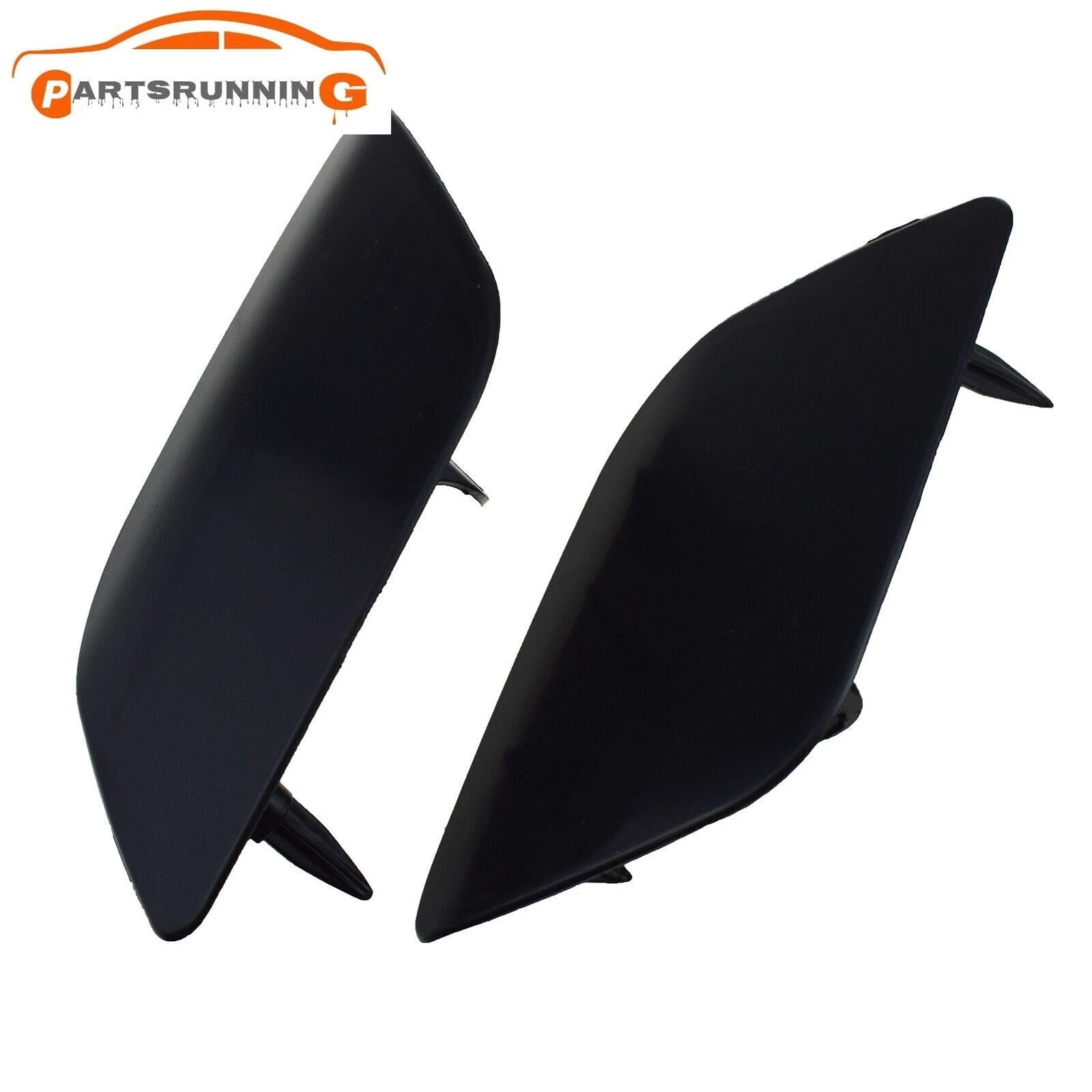 Pair Front Bumper Headlight Washer Spray Nozzle Cover Cap For Audi Q7 2010-2015 6B93BC-57