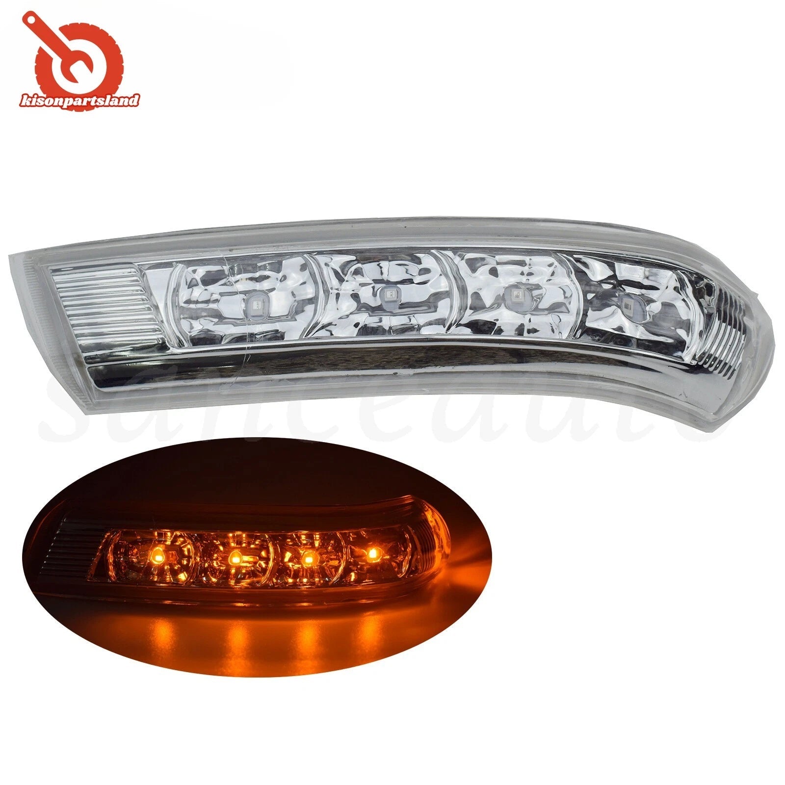 Left LED Side Mirror Indicator Signal Lamp Repeater For 07-12 Hyundai Santa Fe 6B93BC-57