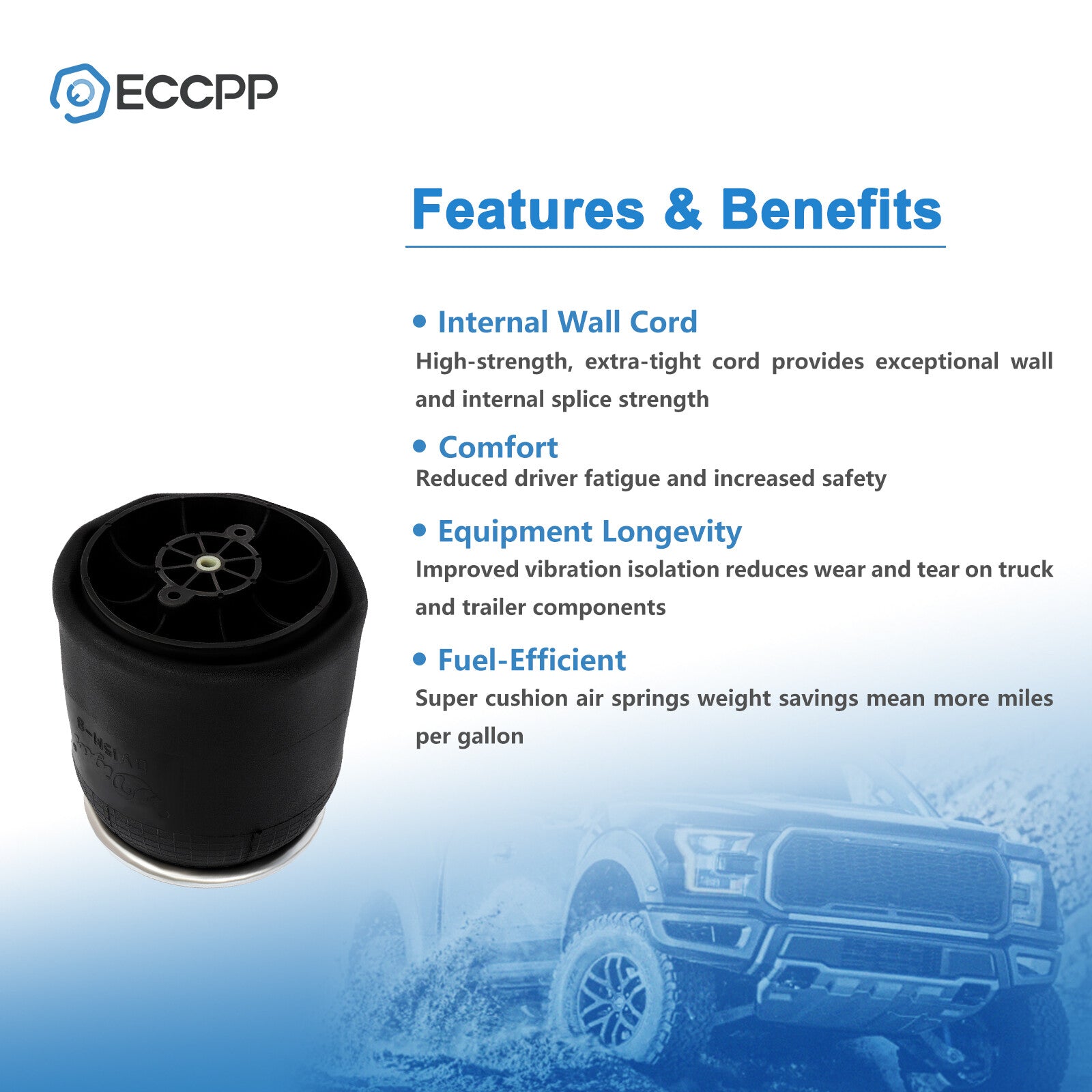 Suspension Air Spring W01-358-8864 For Peterbilt Peterbilt C81-1011 6B93BC-57