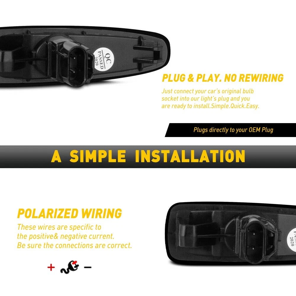 Smoked Sequential LED Side Marker Light For Mitsubishi Lancer Evo X Mirage EOA 6B93BC-57