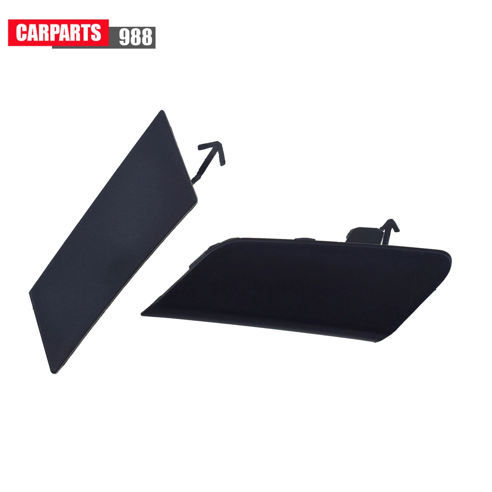 For 2020 2021 Toyota Corolla Black Front Bumper Tow Eye Hook Cover Cap Trim 2Pcs 6B93BC-57