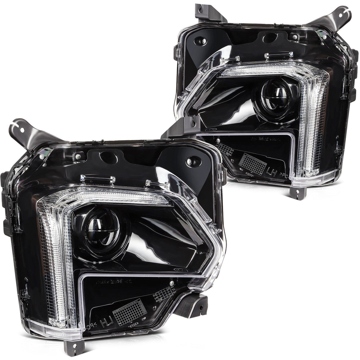 Pair Kit LED Headlights Assembly For 2022-2023 Chevrolet Traverse 3.6L Black 6B93BC-57