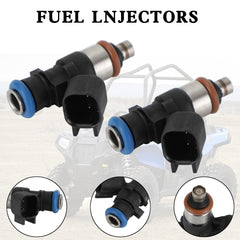 2x Fuel Injector 2521068 For Polaris Ranger XP 900 13-19 RZR 4 900 2011-2019