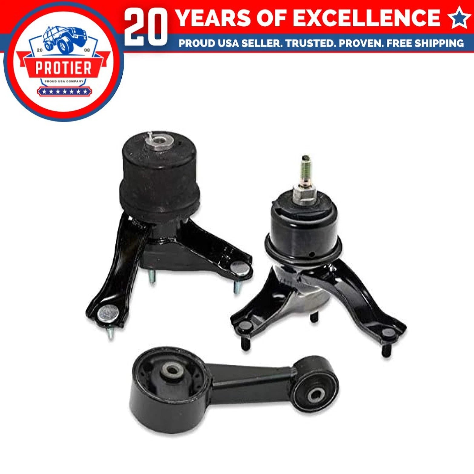 Fits Toyota 2008-2012 Avalon/2007-2017 Camry 3.5L Motor&Trans Mount 3pcs : 6B93BC-57