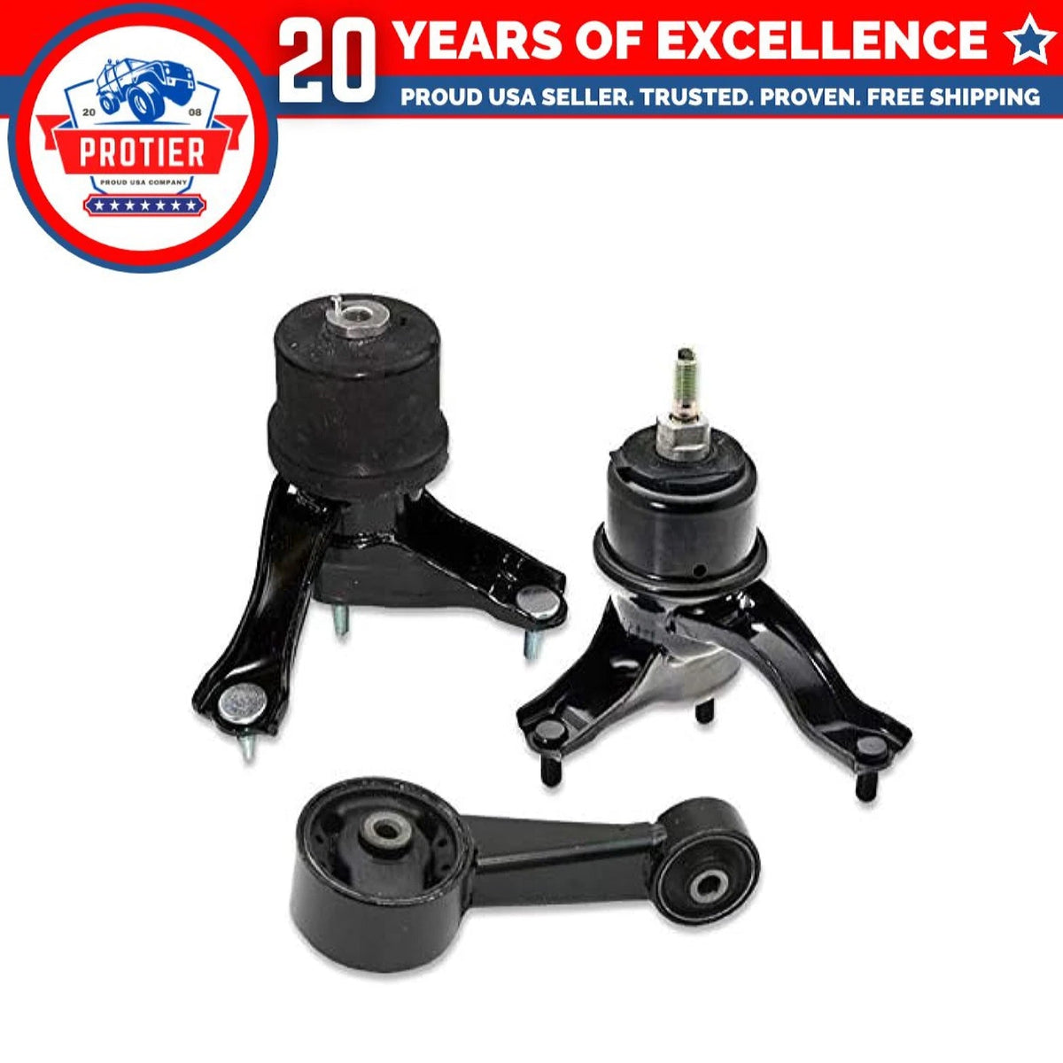 Fits Toyota 2008-2012 Avalon/2007-2017 Camry 3.5L Motor&Trans Mount 3pcs : 6B93BC-57