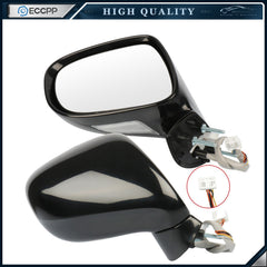 ECCPP For 06-08 LEXUS IS250/350 LH & RH Side Black Foldaway Power Heated Mirrors 6B93BC-57