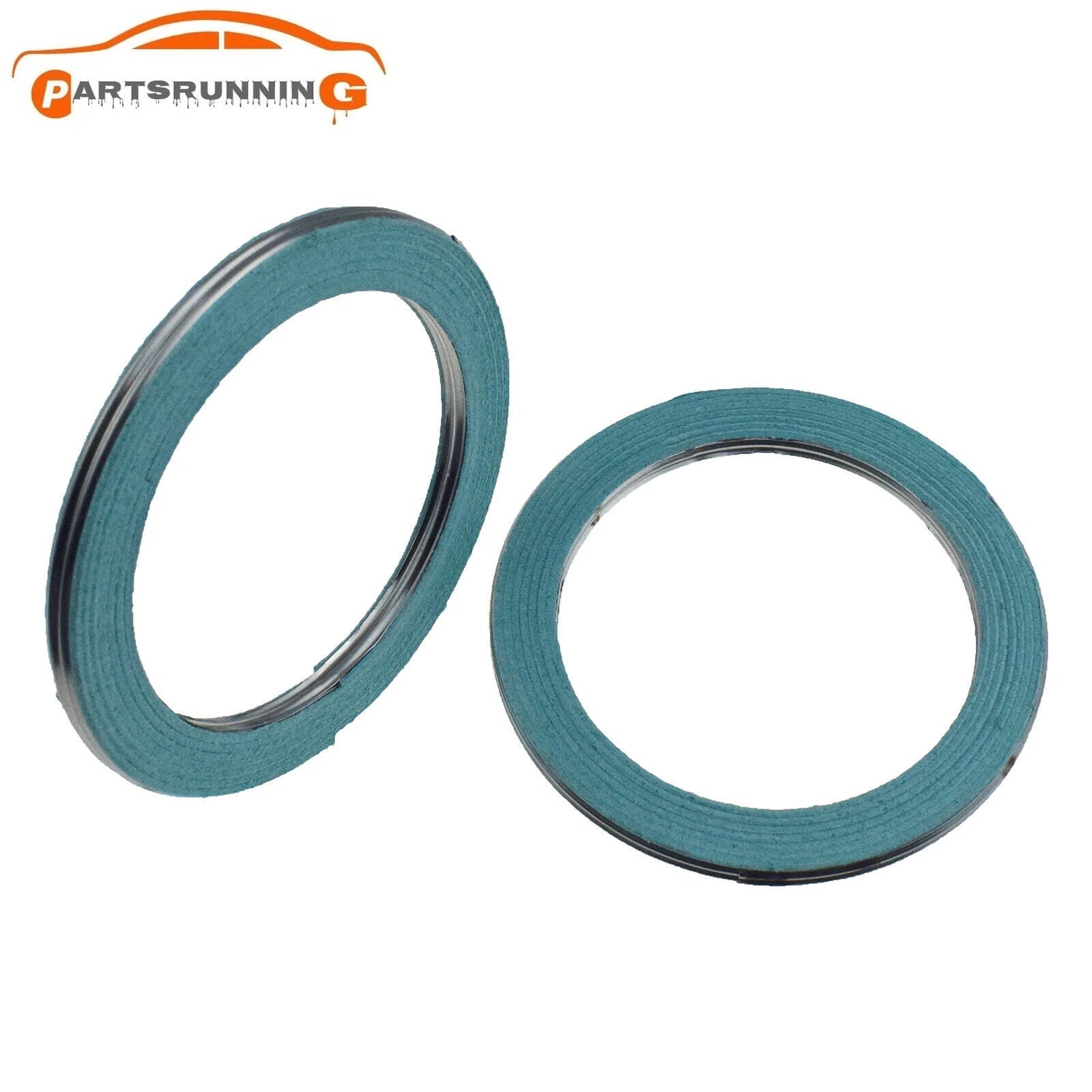 90917-06076 2x Exhaust Pipe Connector Gasket For Toyota Lexus IS300 2001-2005 6B93BC-57