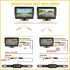 Car Rear View Backup Camera Parking Reverse Back Up Camera Waterproof CMOS 7LED 6B93BC-57