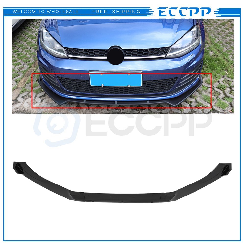 Front Bumper Lip For 2014-2020 Volkswagen Golf GTI & R & R-Line Models Only 6B93BC-57